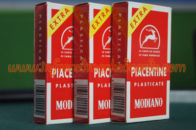 Tarjetas Modiano Piacentine italiana regional señalizados