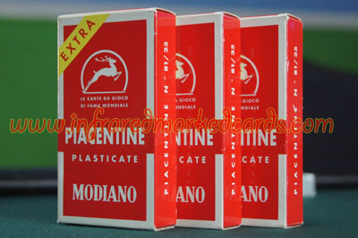 Tarjetas Modiano Piacentine italiana regional señalizados